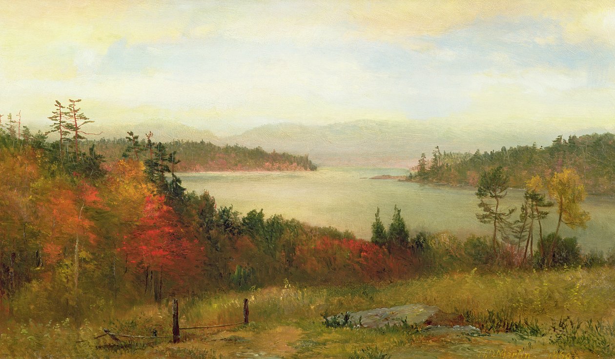 Snowshoe Lake, 1869 od Homer Dodge Martin