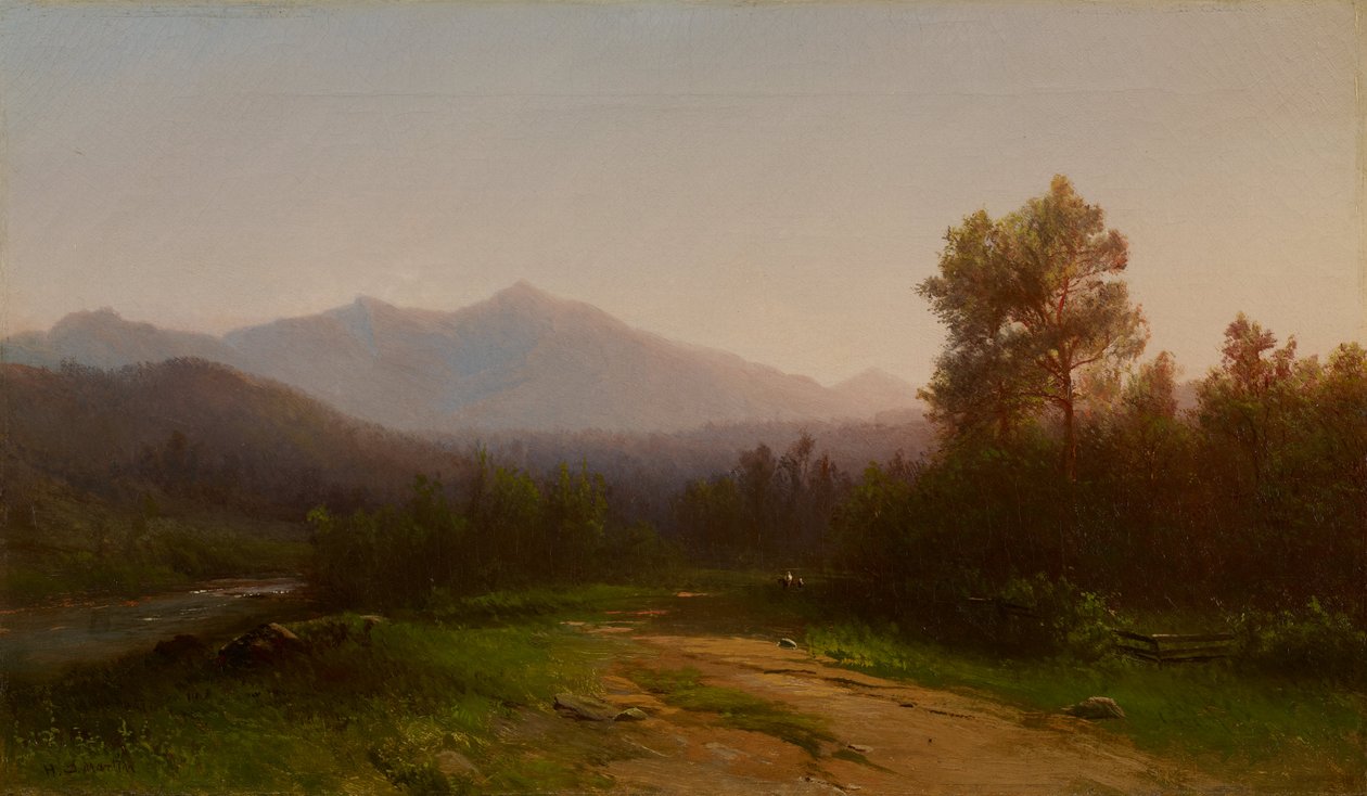 Krajina s řekou Hudson od Homer Dodge Martin