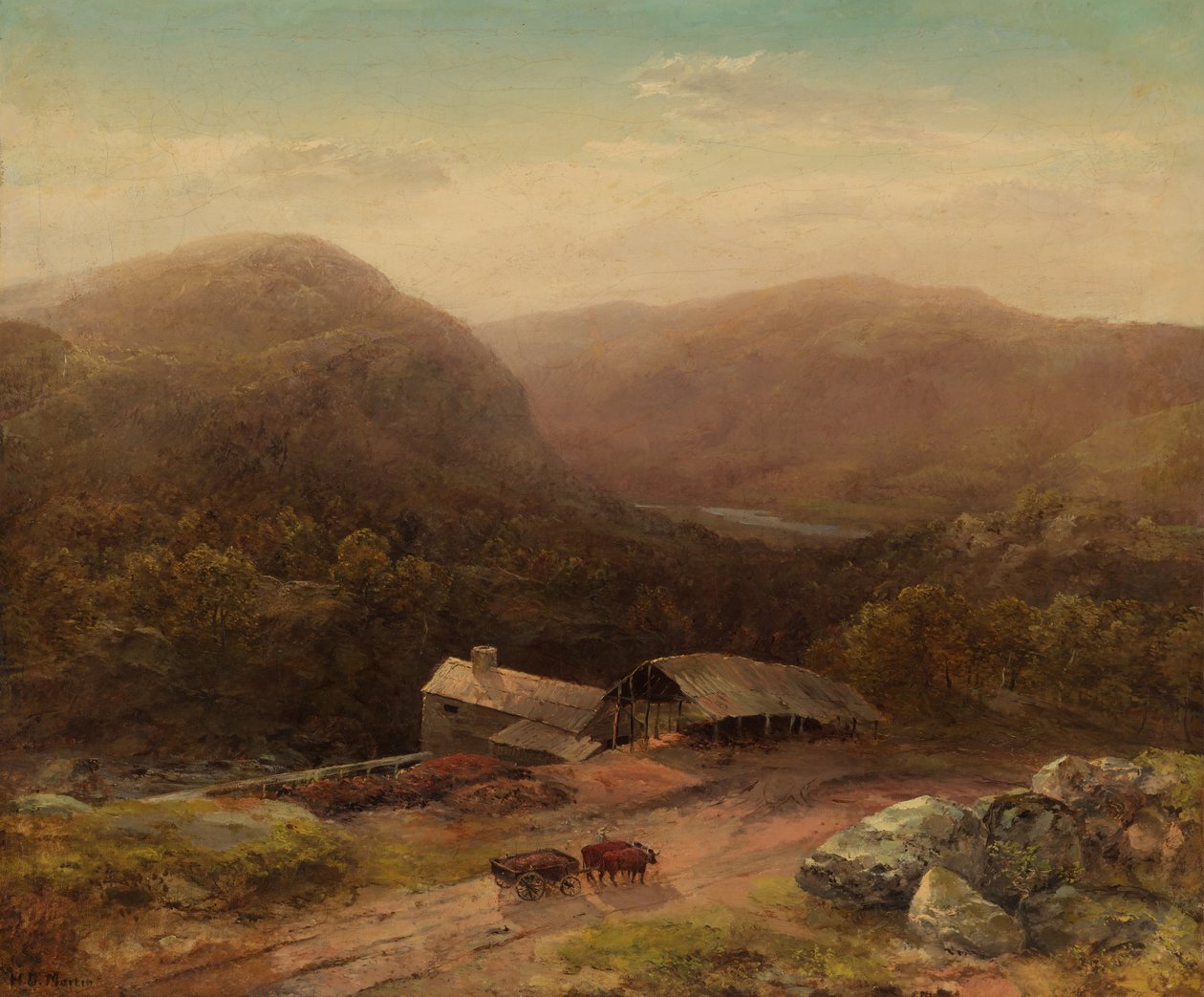 V údolí Housatonic, konec 50. let 19. století (olej na plátně) od Homer Dodge Martin