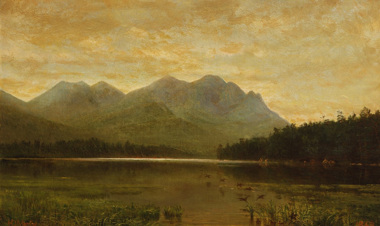 Horní jezero Ausable od Homer Dodge Martin