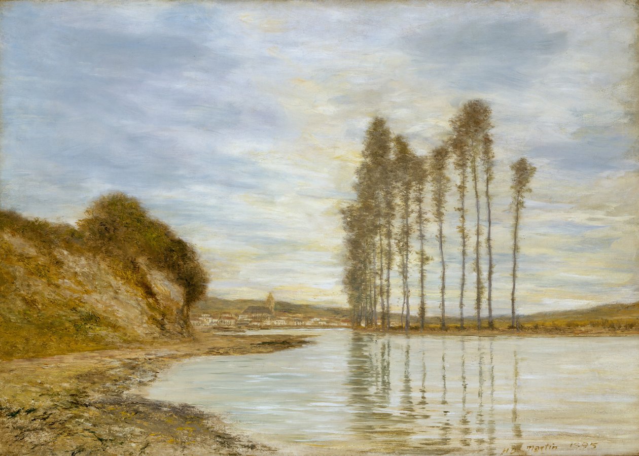 Pohled na Seinu: Harfa větrů, 1893-95. od Homer Dodge Martin