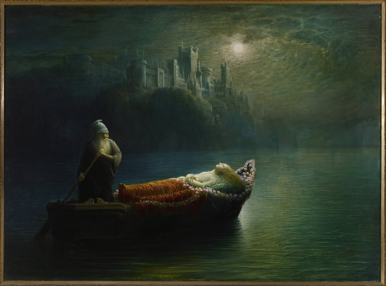 Smrt Elaine, 1877 od Homer Watson
