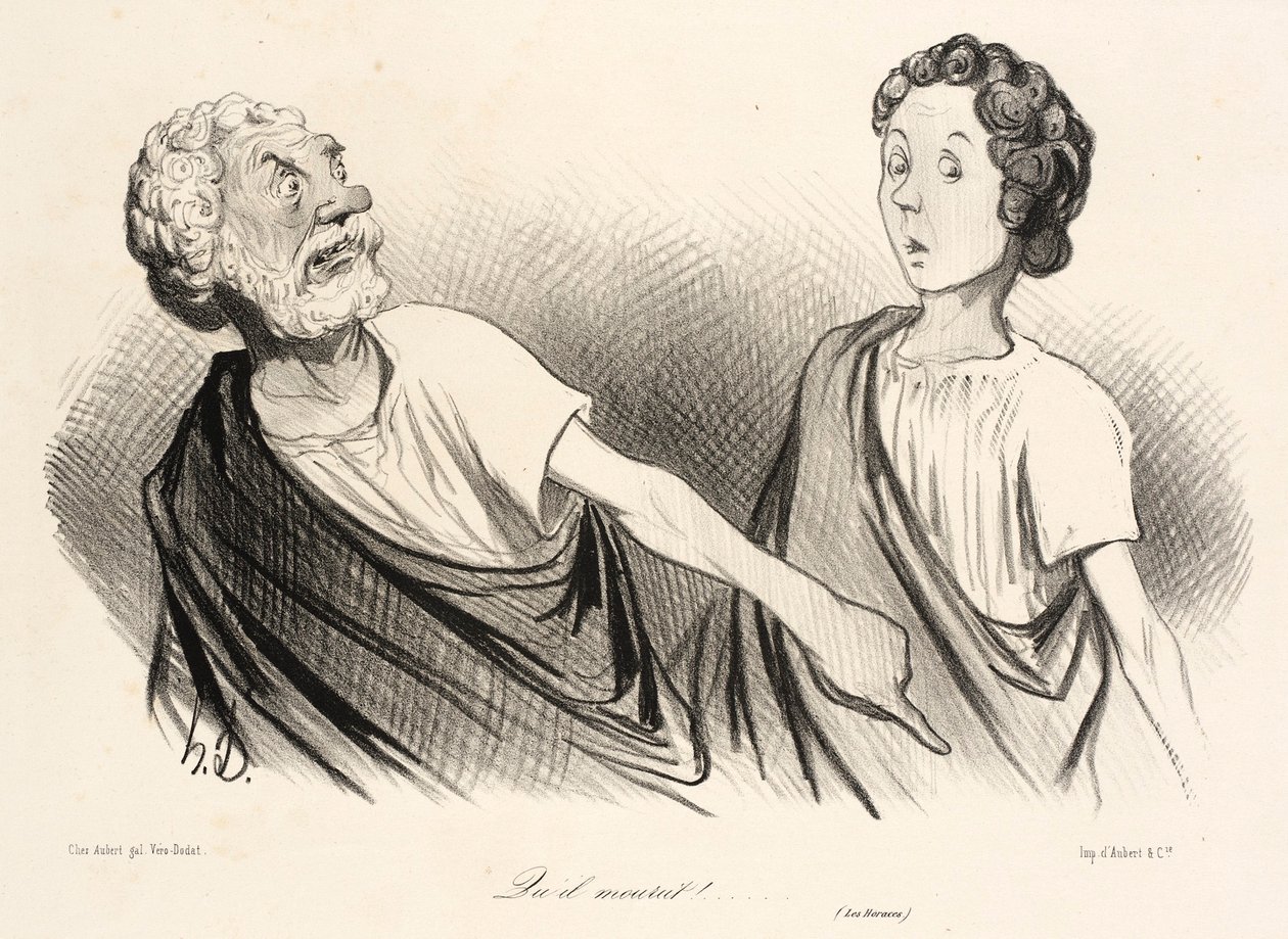 ... že zemřel! ... od Honoré Daumier