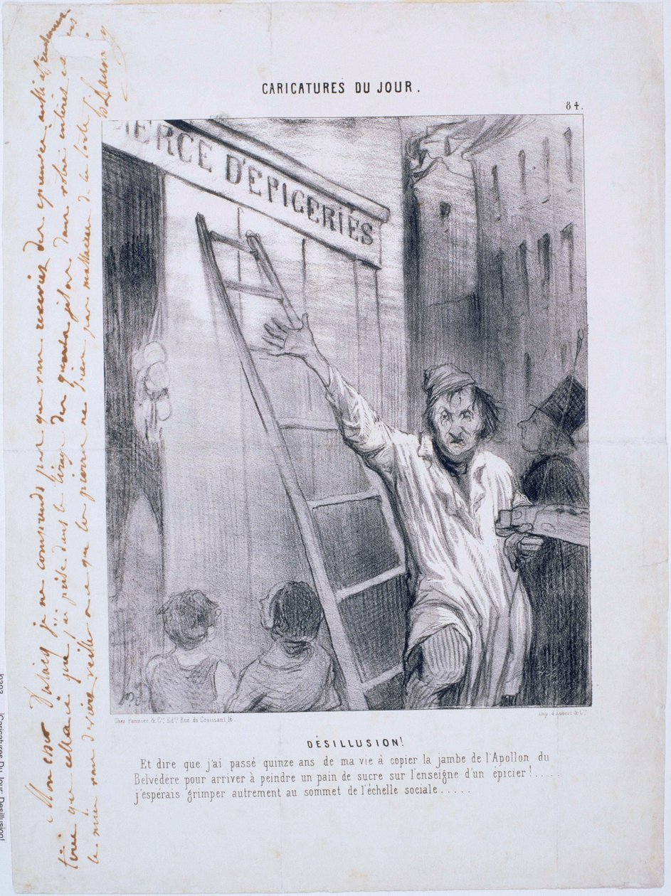 Karikatury dne- deziluze! od Honoré Daumier