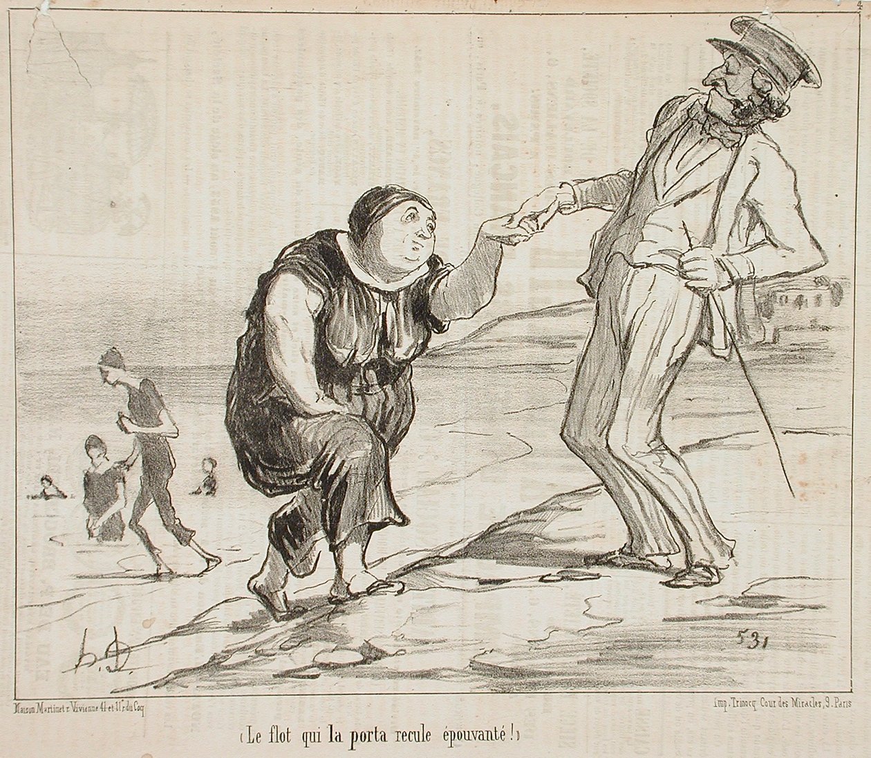 Potopa, která ji nesla od Honoré Daumier