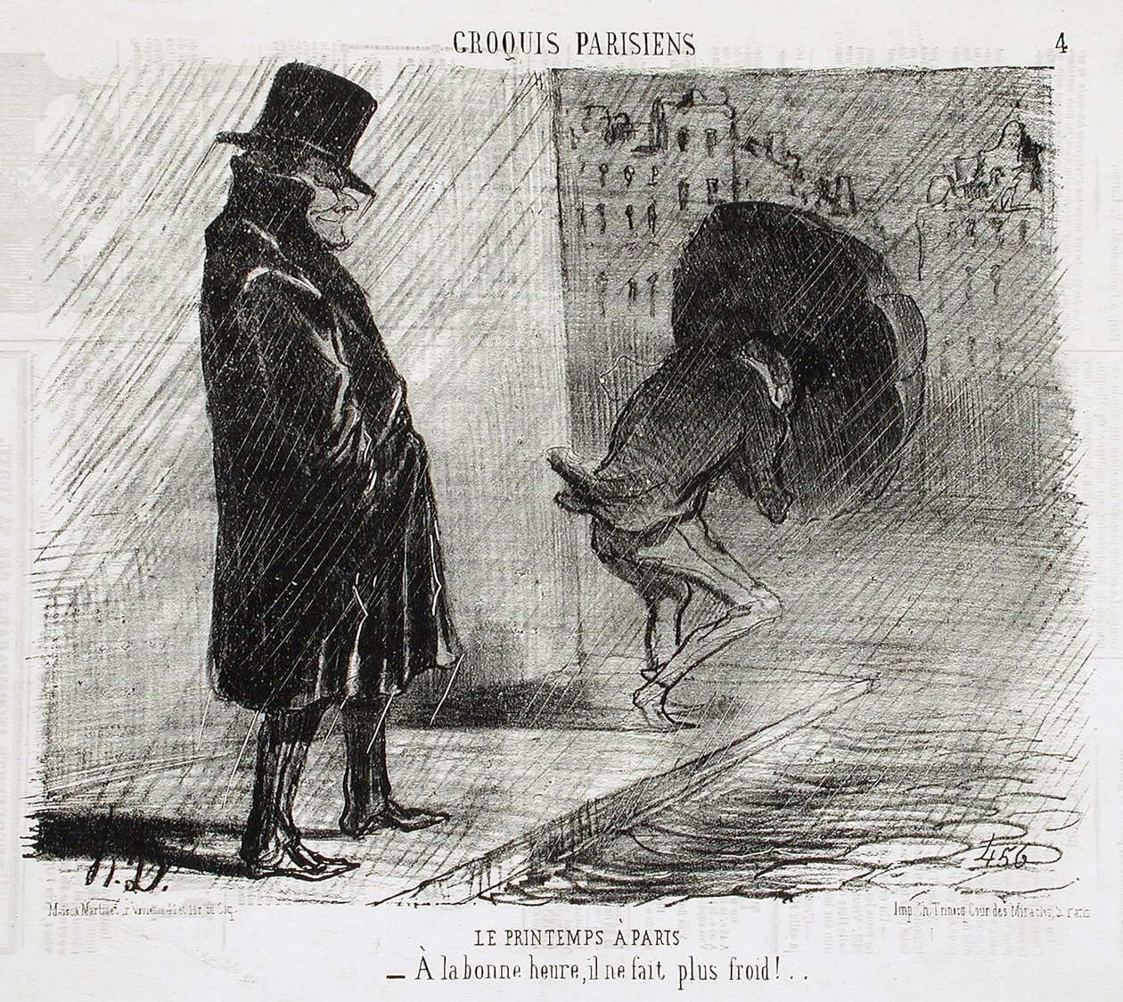 Jaro v Paříži od Honoré Daumier