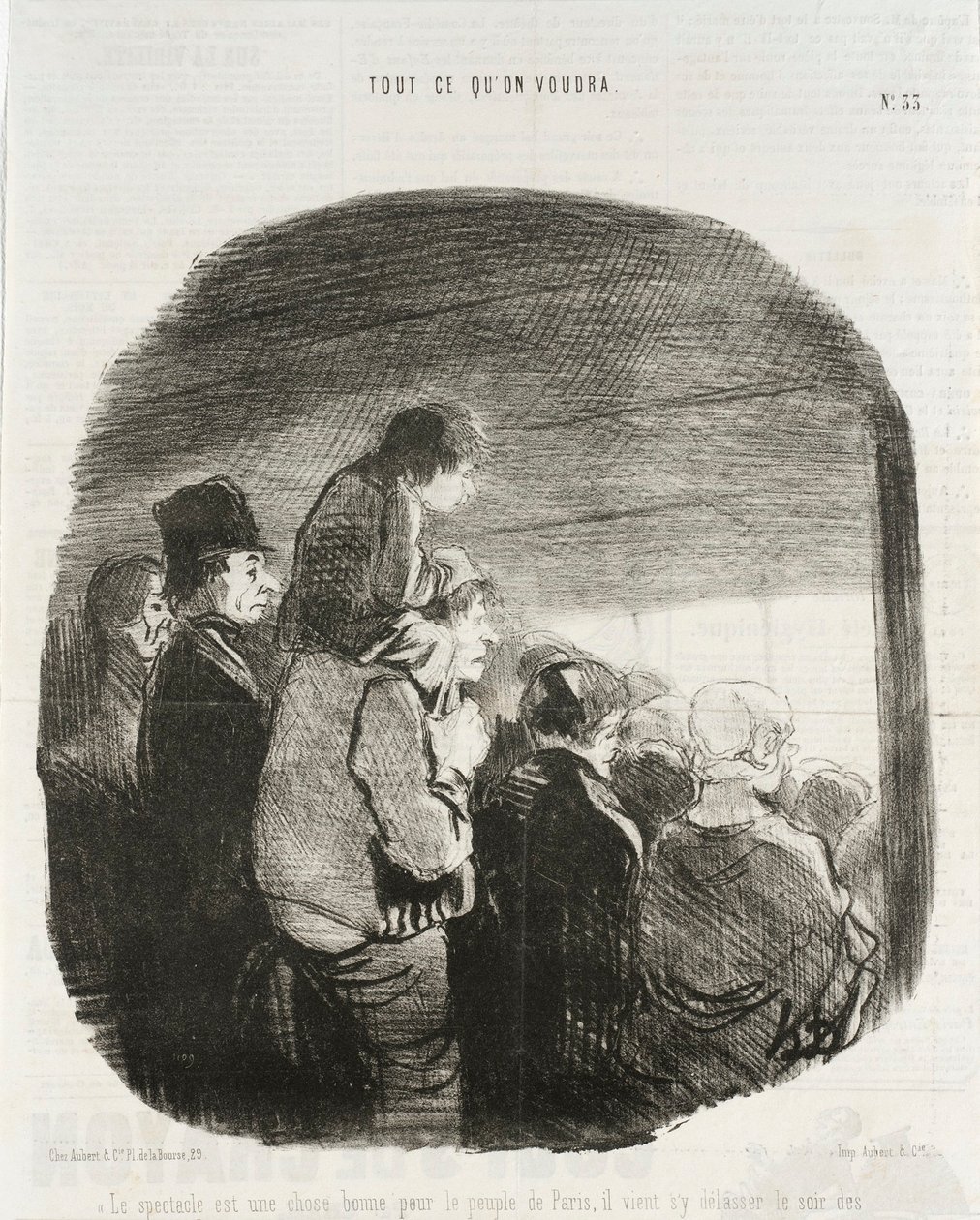 Spectacle je dobrá věc pro obyvatele Paříže od Honoré Daumier