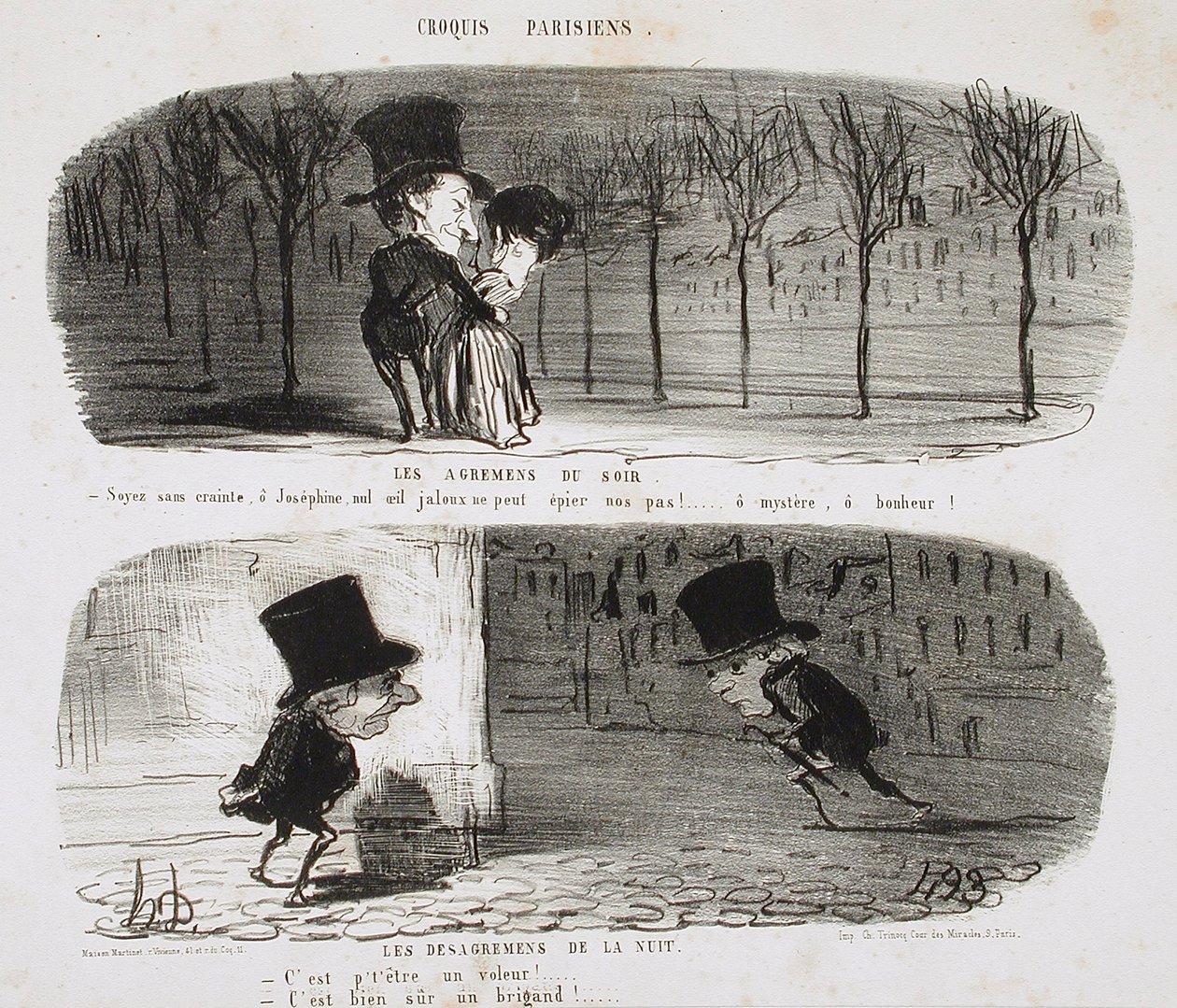 Noční čas od Honoré Daumier