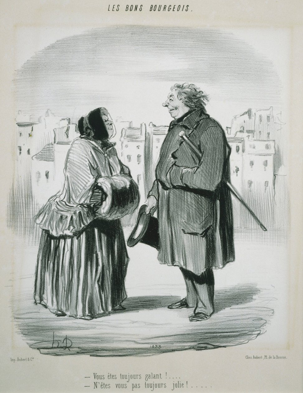Les Bons Bourgeois- jste vždy galantní! od Honoré Daumier