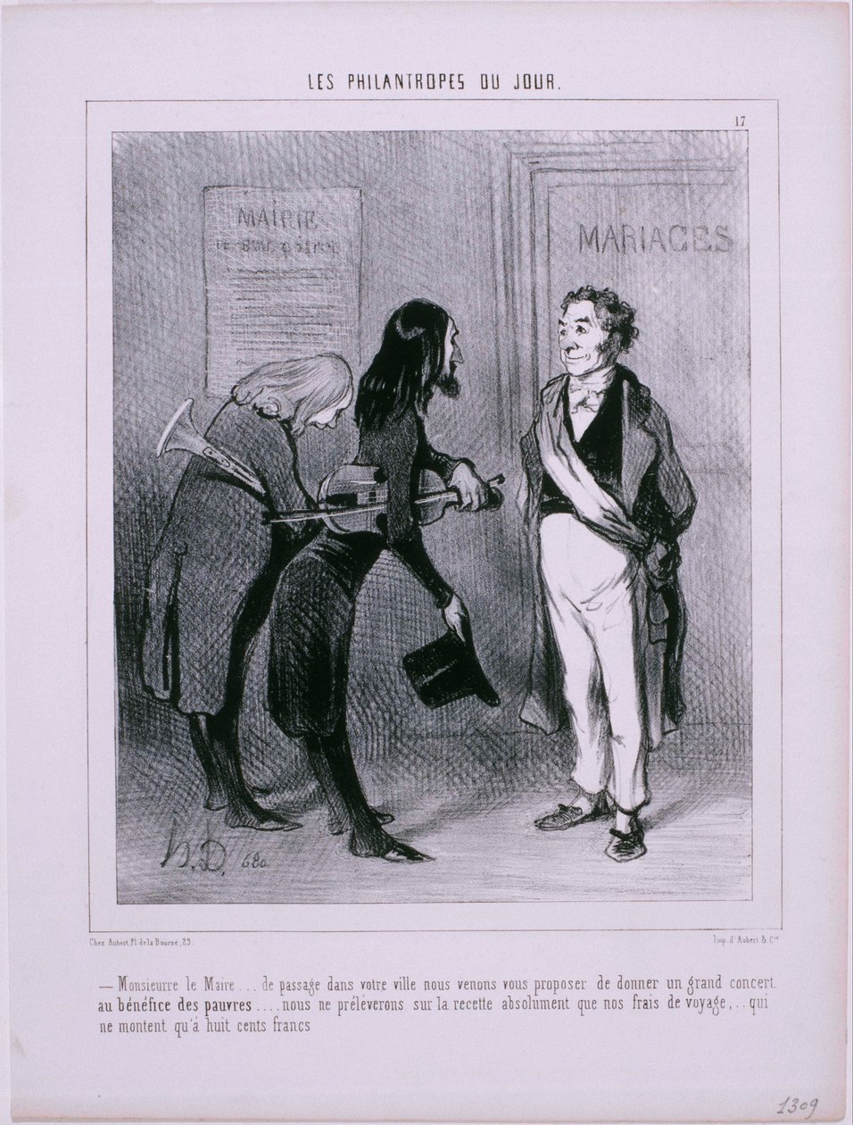 Les Philanthropes du Jour- pane starosto ... Procházka vaším městem ... od Honoré Daumier