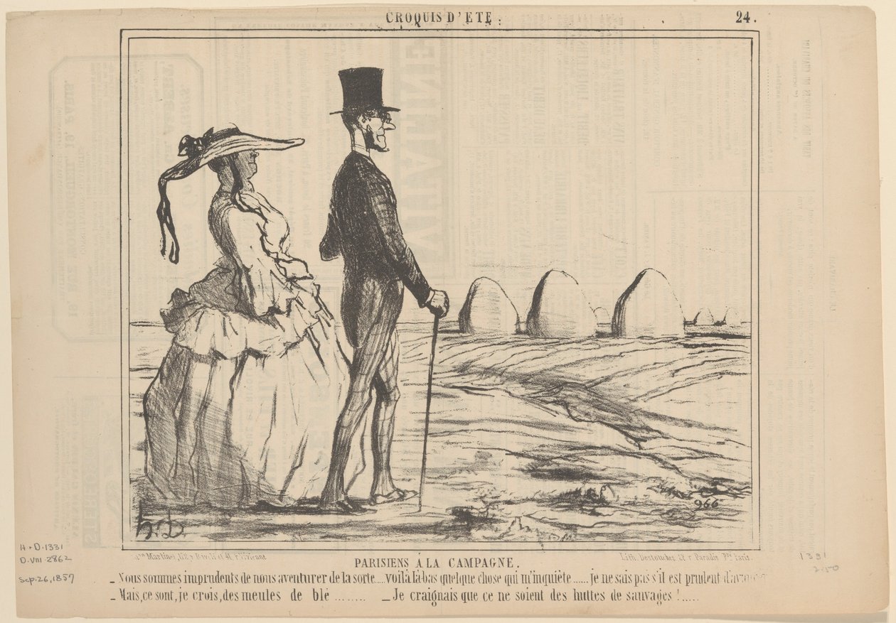 Pařížané na venkově od Honoré Daumier