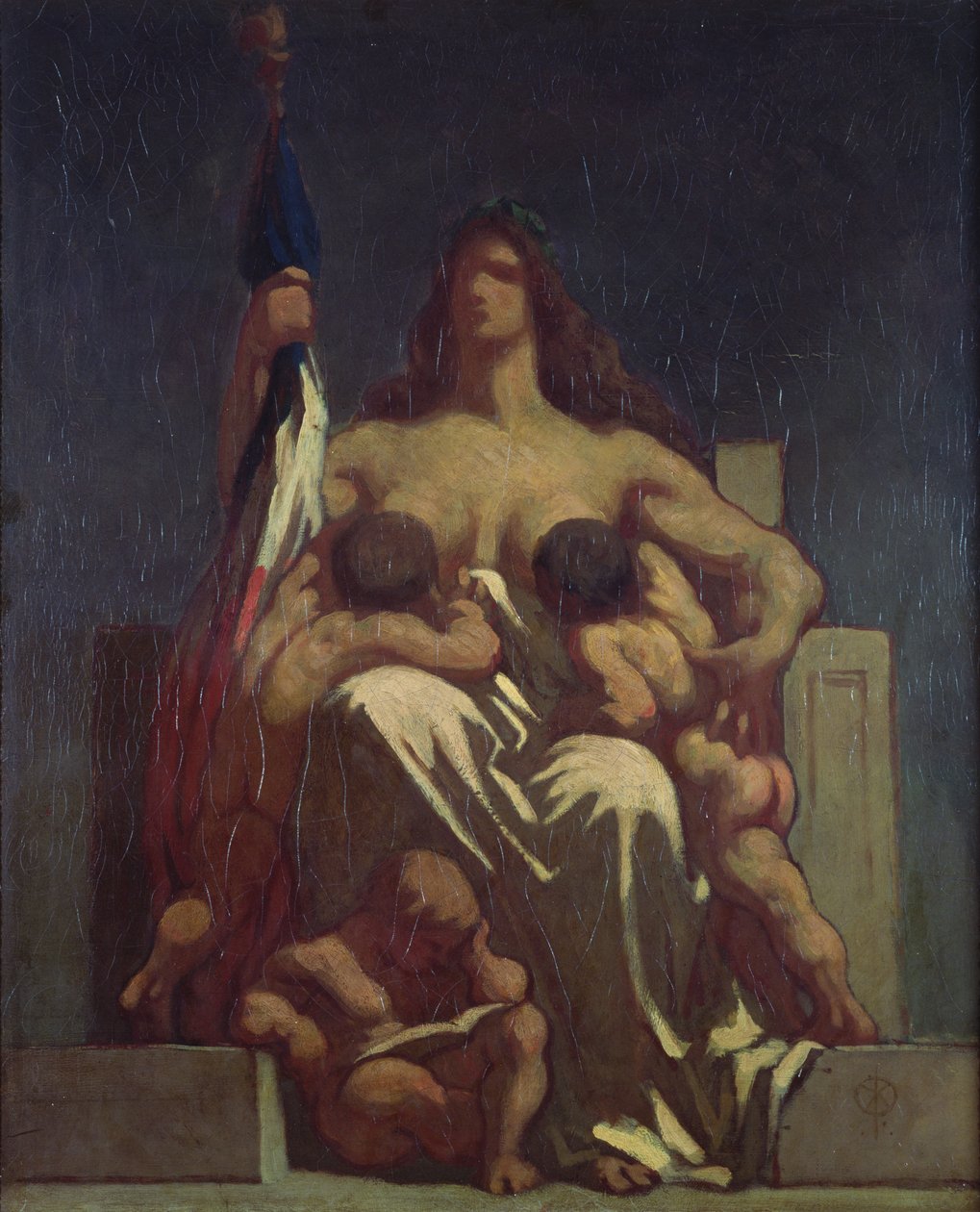 Republika (náčrt), 1848 od Honoré Daumier