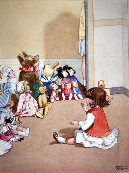 Dorothy vypráví dětem příběh od Honor Charlotte Appleton