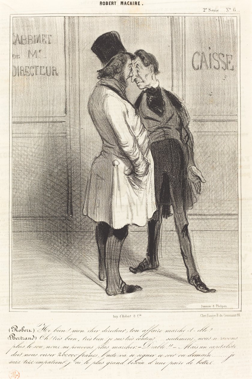(Robert) No! můj drahý manažere... od Honoré Daumier