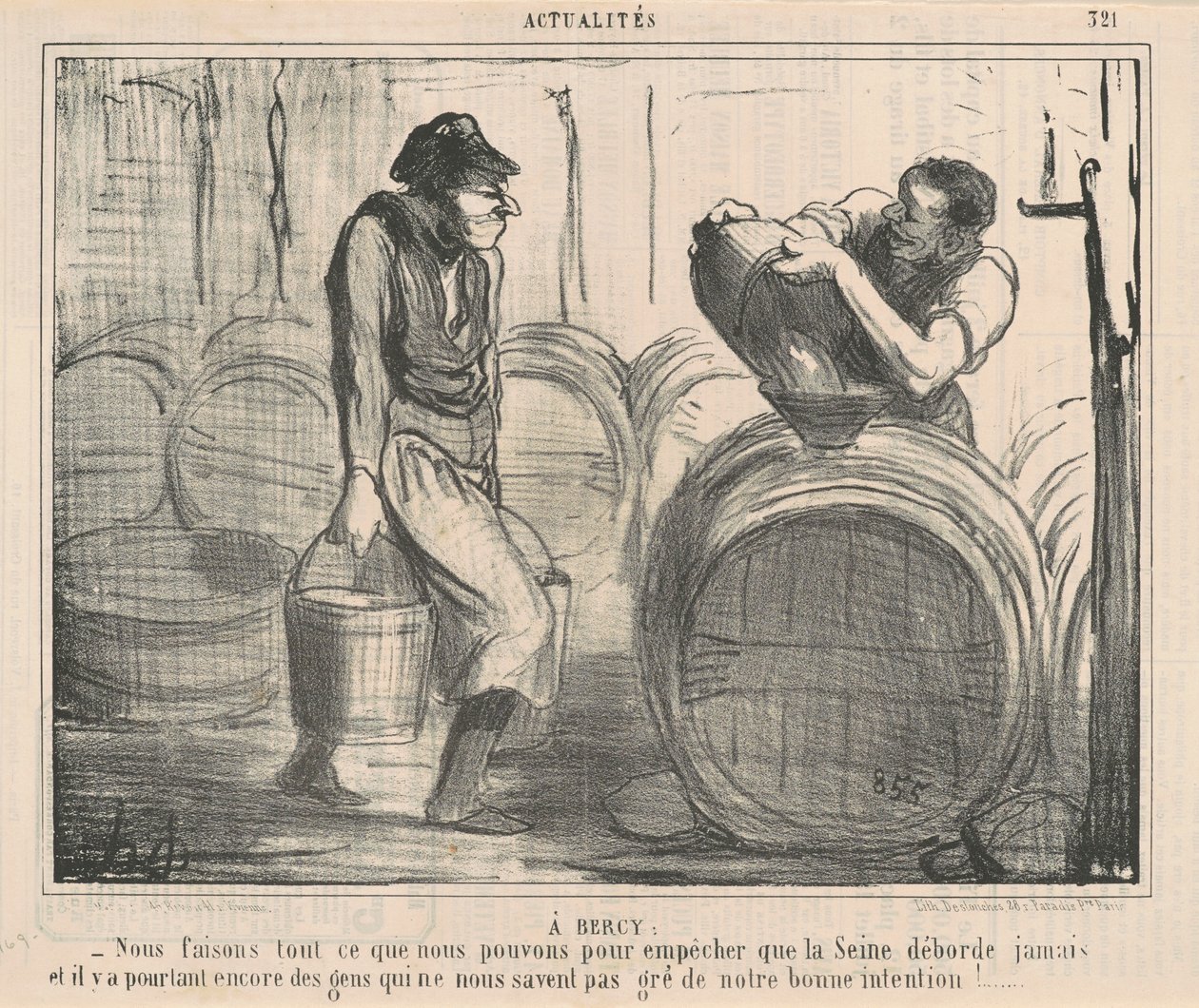 V Bercy: Děláme... co můžeme... od Honoré Daumier