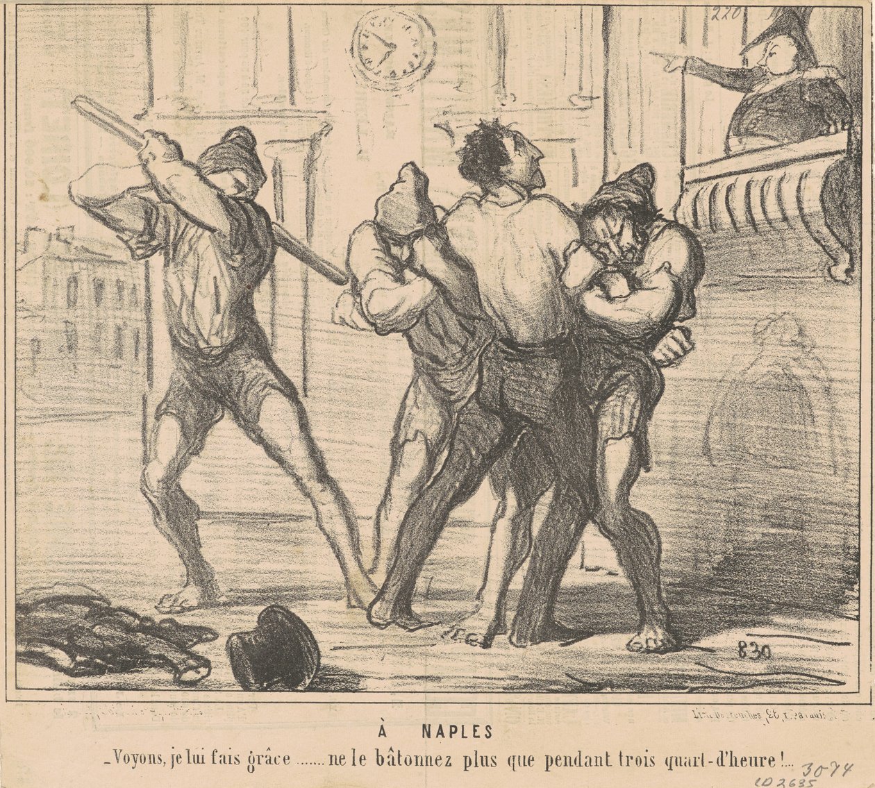 V Neapoli: Uvidíme, udělám mu milost... od Honoré Daumier