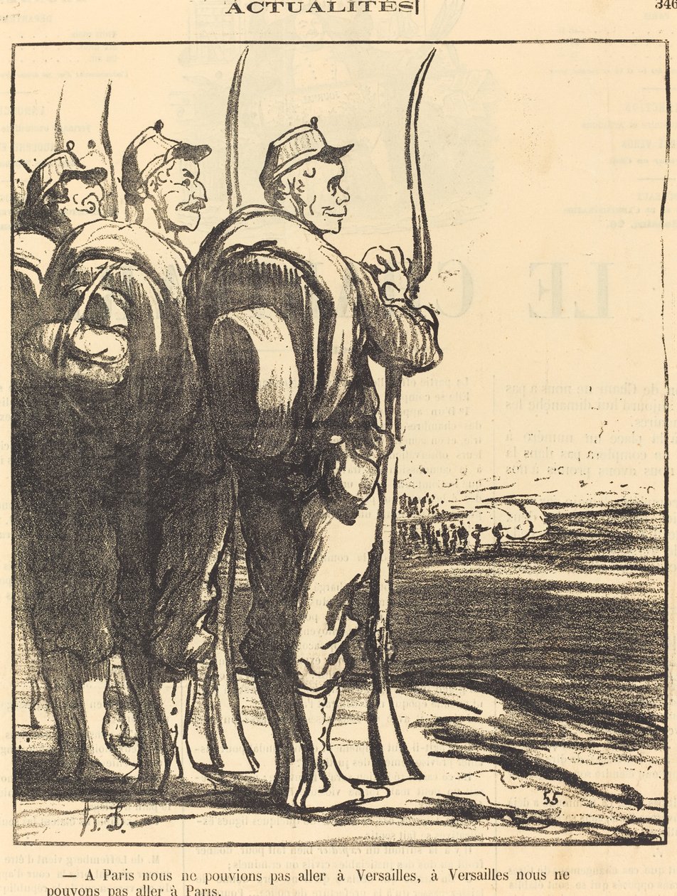 V Paříži jsme nemohli... jet do Versailles... od Honoré Daumier