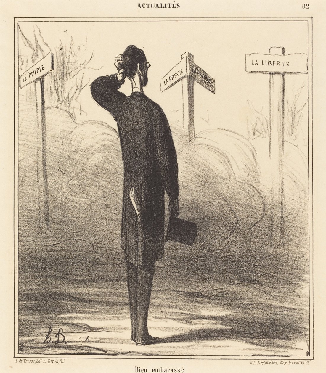 Napravo nebo nalevo? od Honoré Daumier