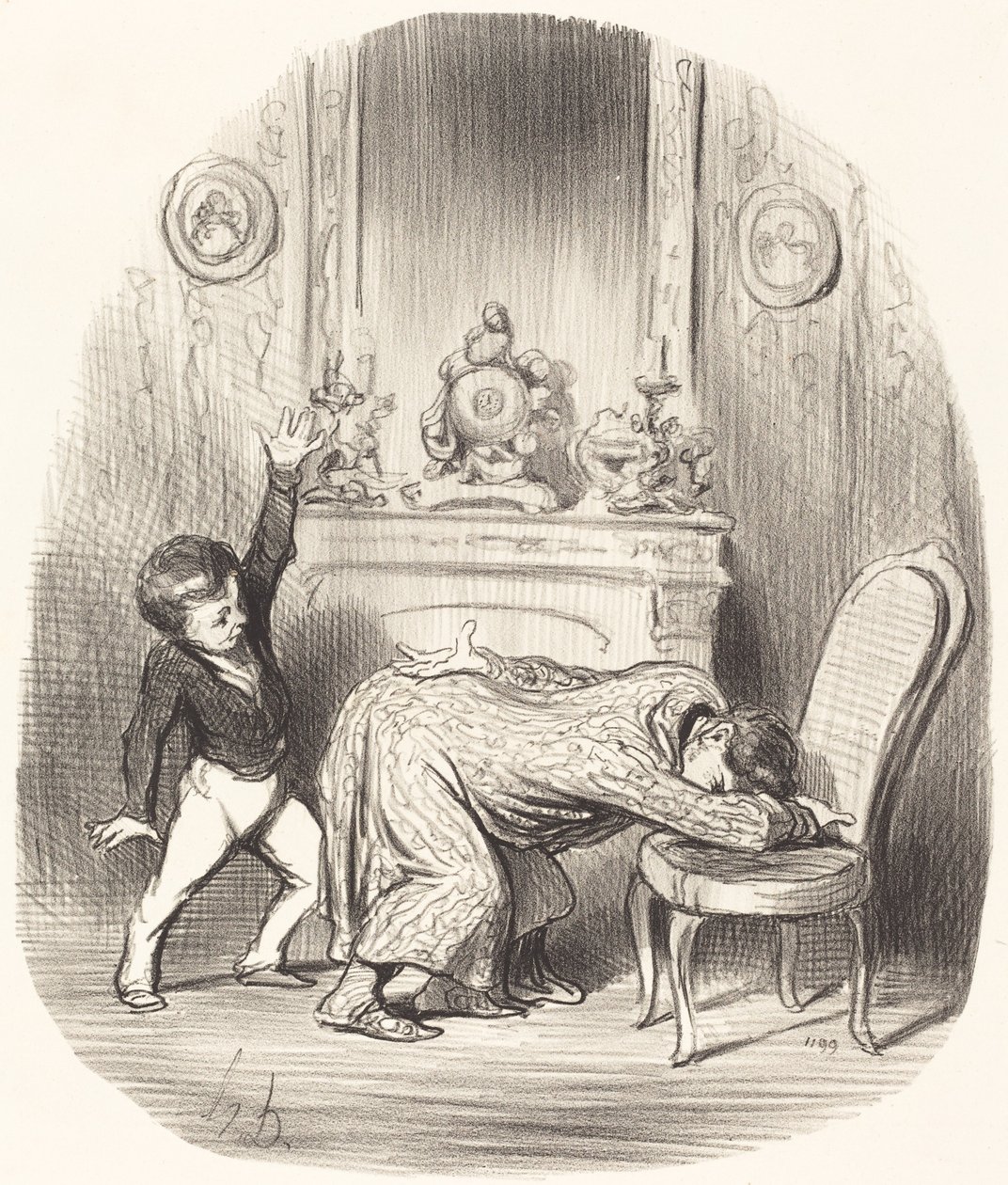Na naléhání Jindřicha IV od Honoré Daumier