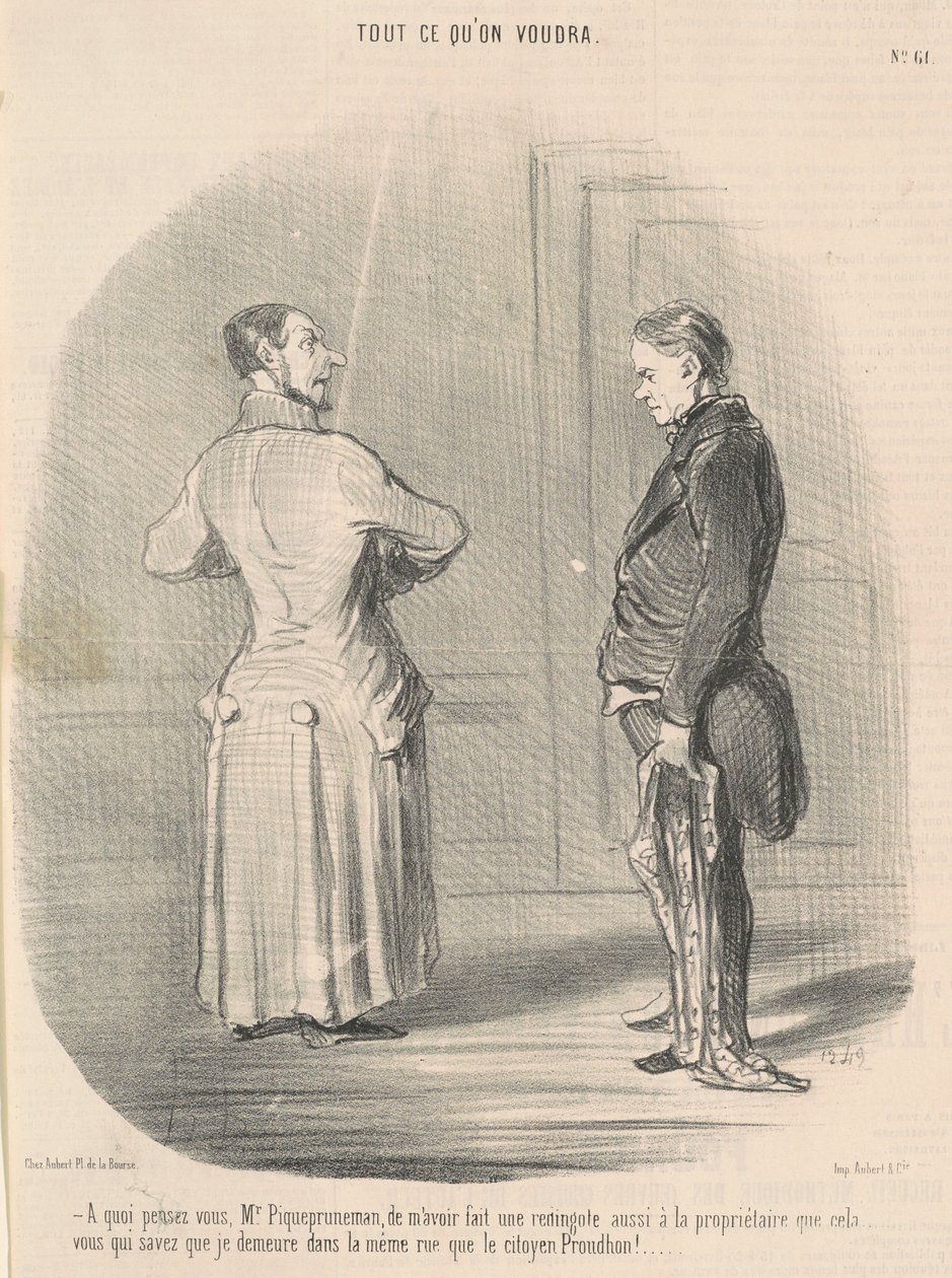 Co si myslíte, pane Piqueprunemane, že mě máte... od Honoré Daumier