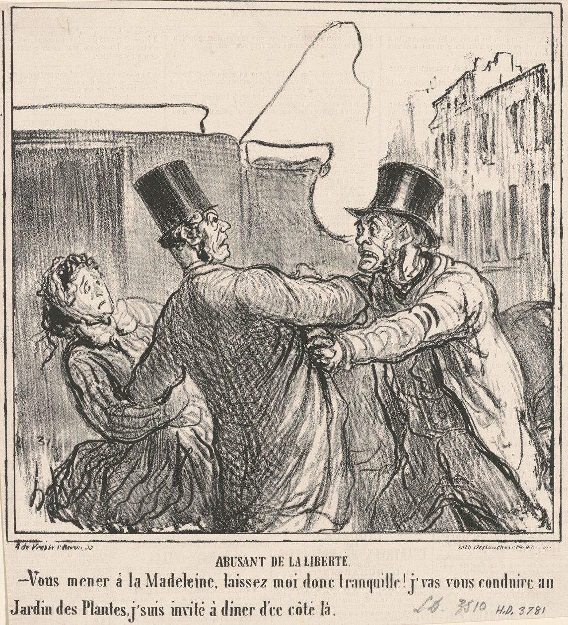 Zneužívání svobody od Honoré Daumier