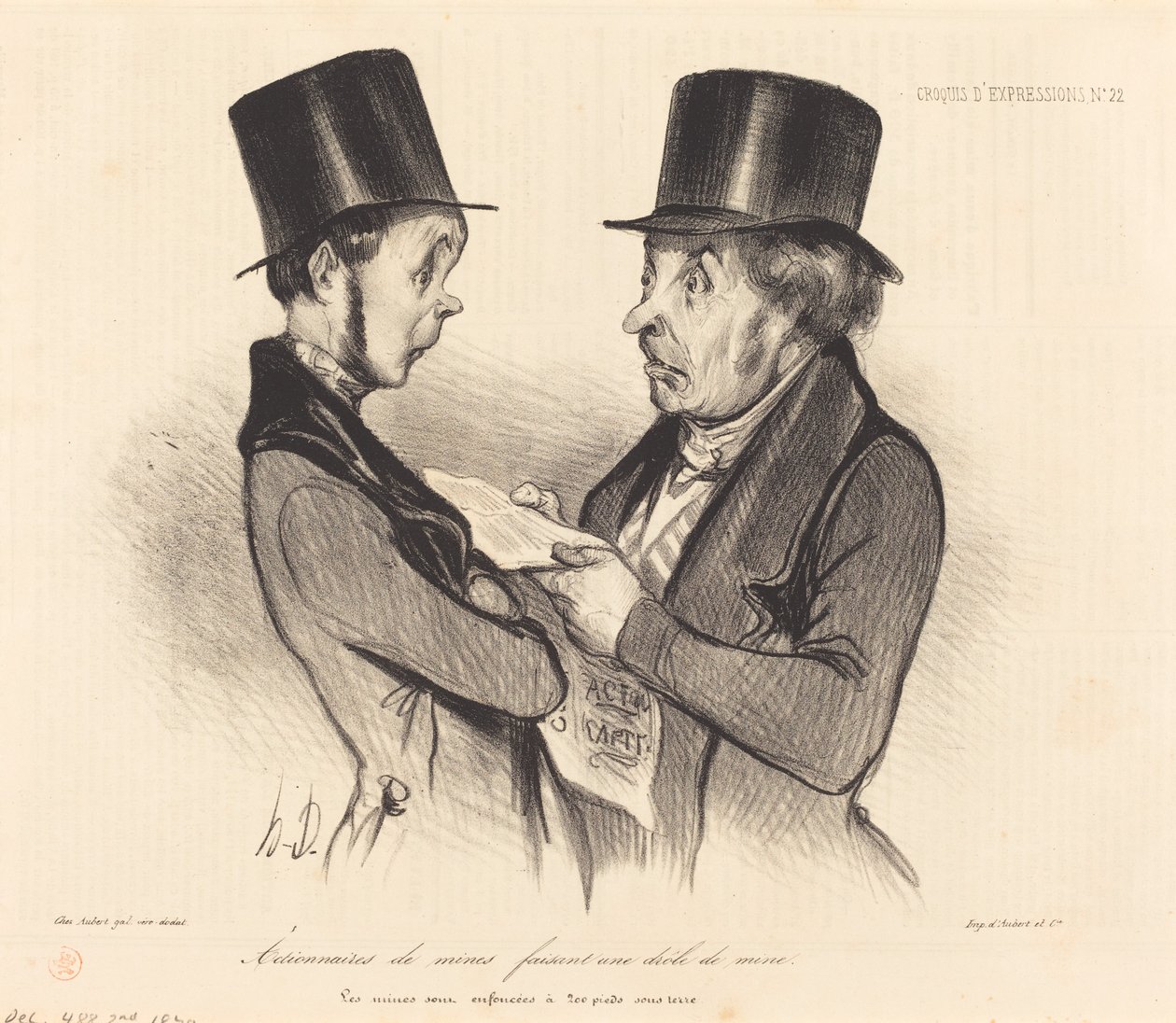 Důlní akcionáři... od Honoré Daumier