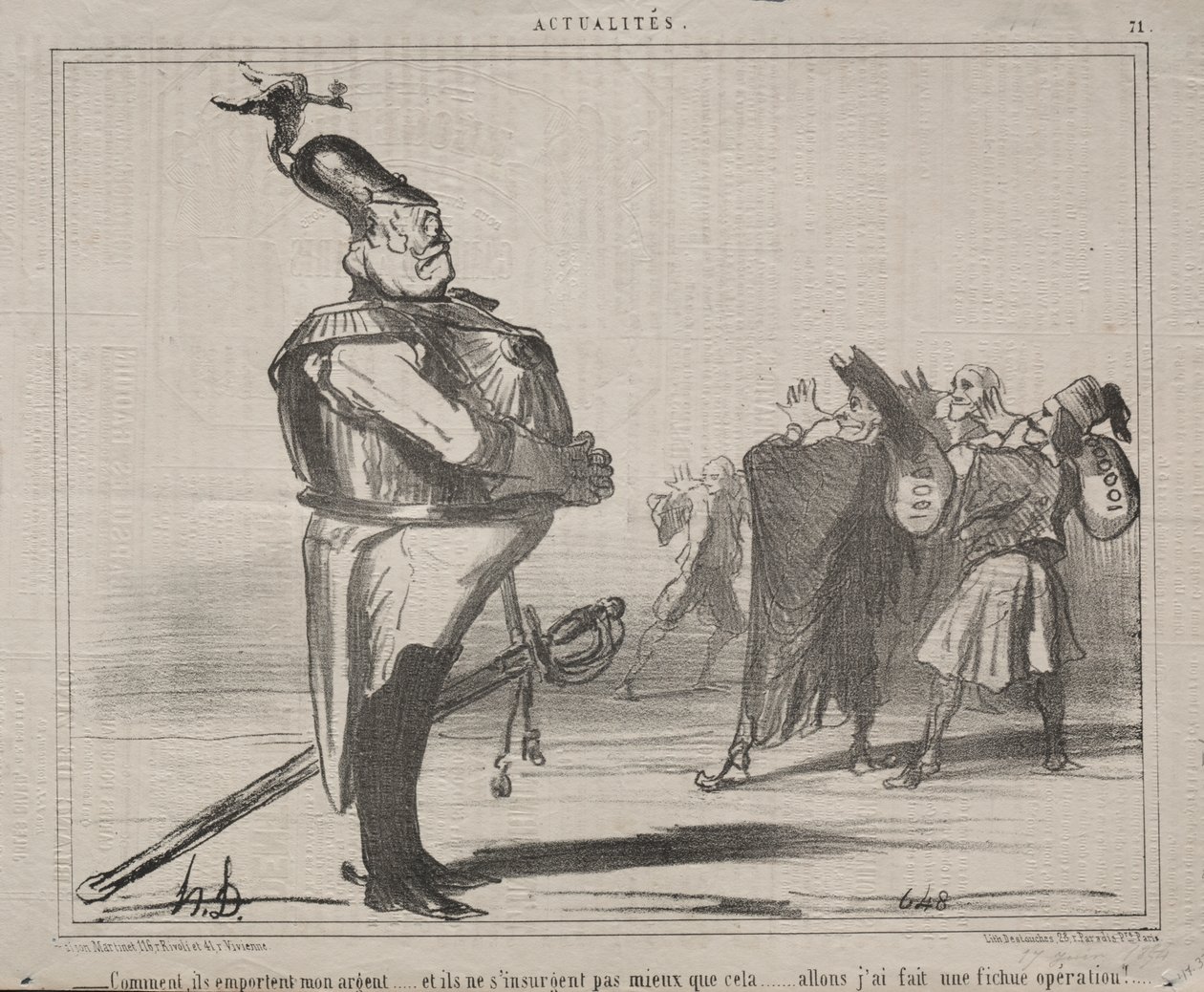 Aktuality (č. 71): Proč mi berou peníze... od Honoré Daumier