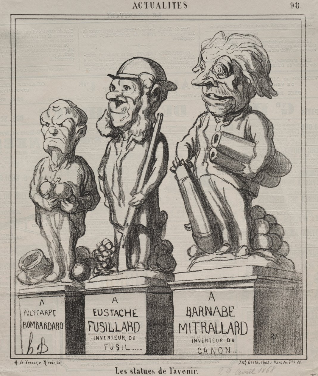 Aktuality (deska 98): Sochy budoucnosti od Honoré Daumier