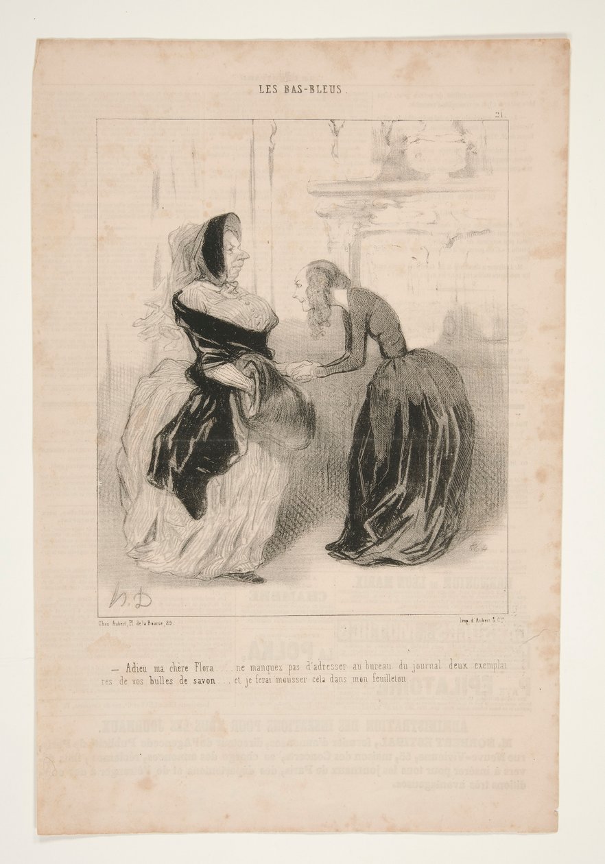Sbohem má milá Floro od Honoré Daumier