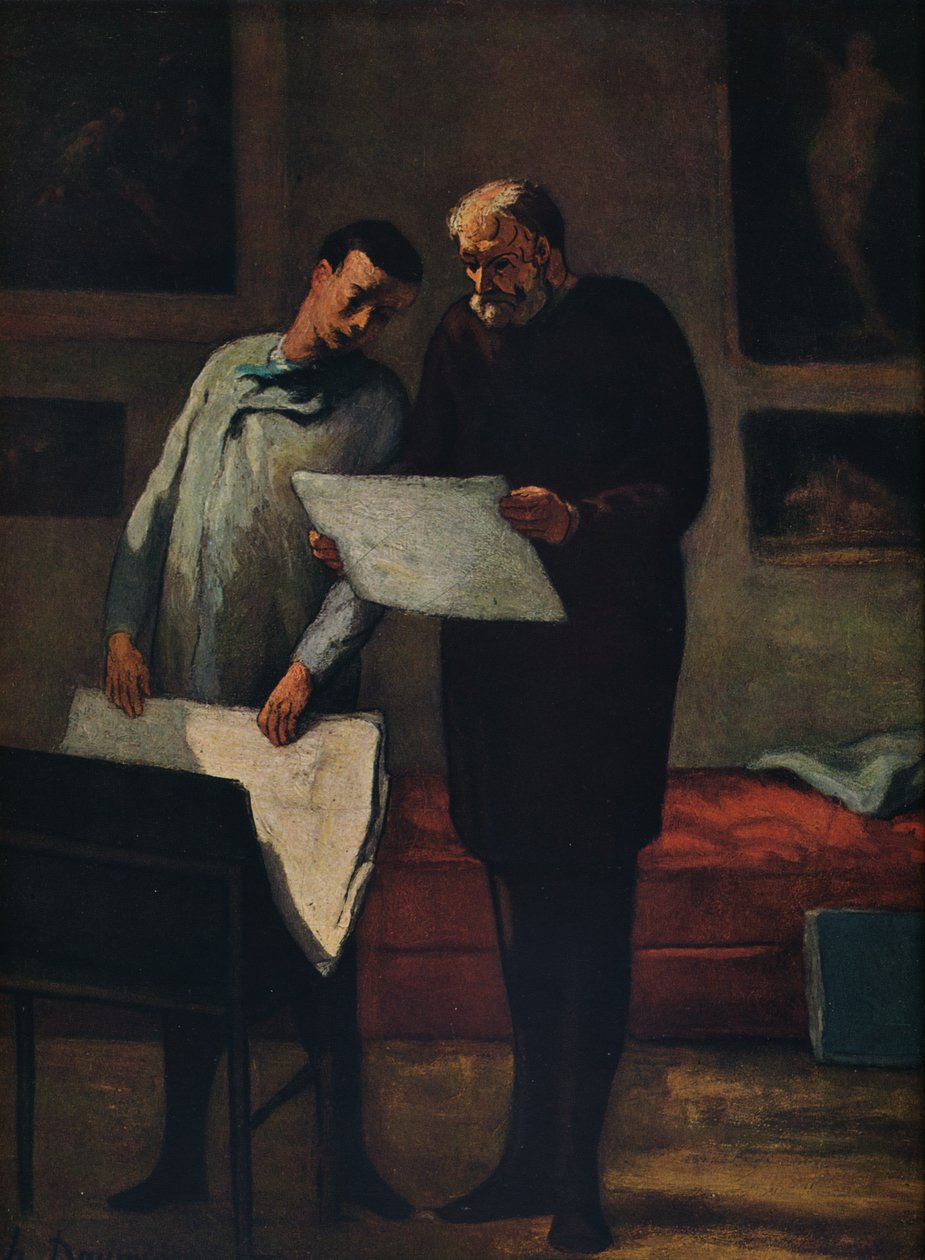 Rada mladému umělci, 1865-1868 od Honoré Daumier