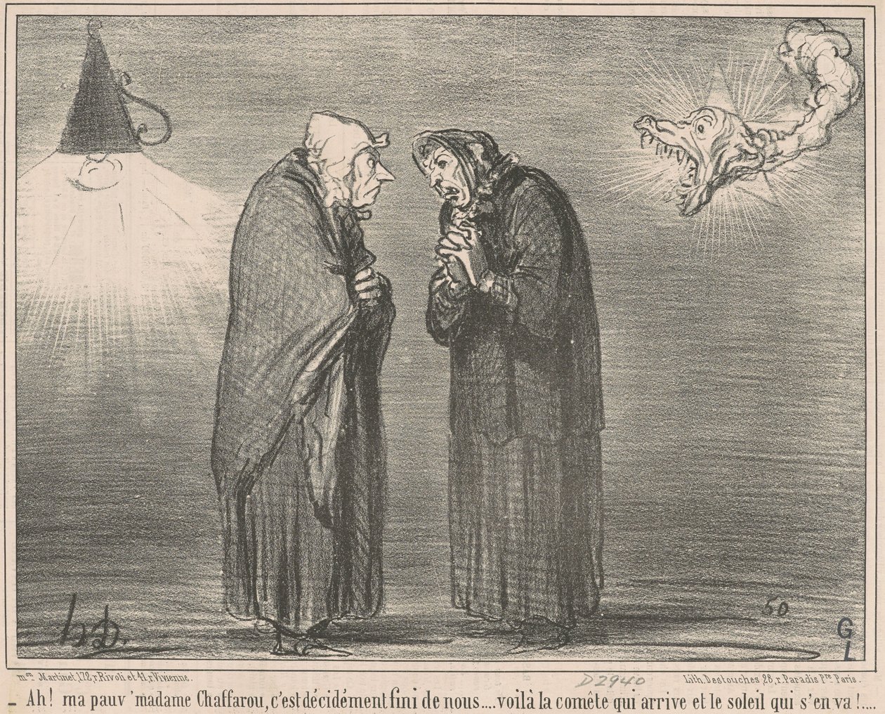 Uh! Co je Buffa dlouhá jako šifra... od Honoré Daumier
