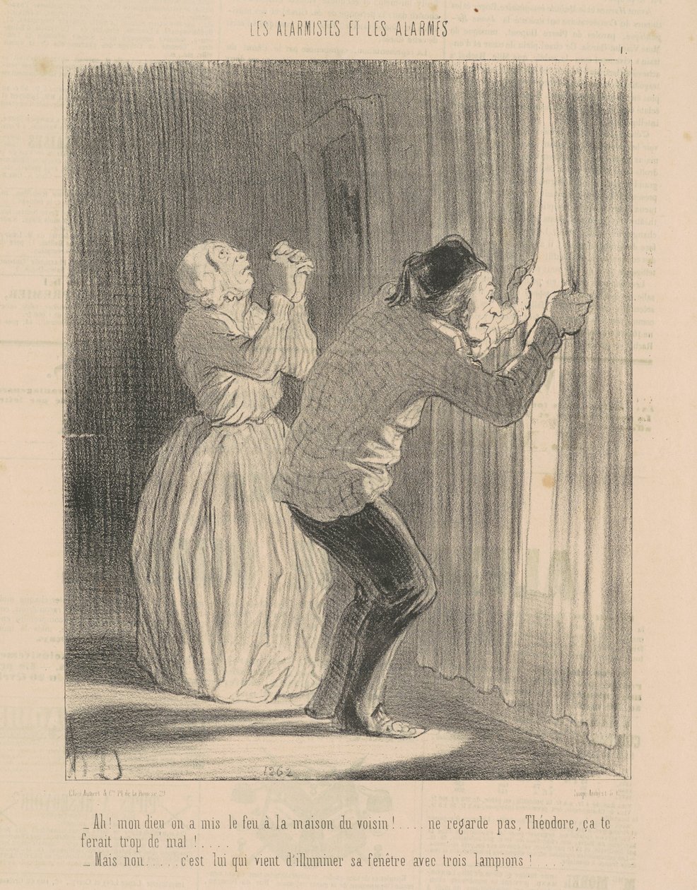 Ach! Můj bože, zapálili jsme sousedův dům... od Honoré Daumier