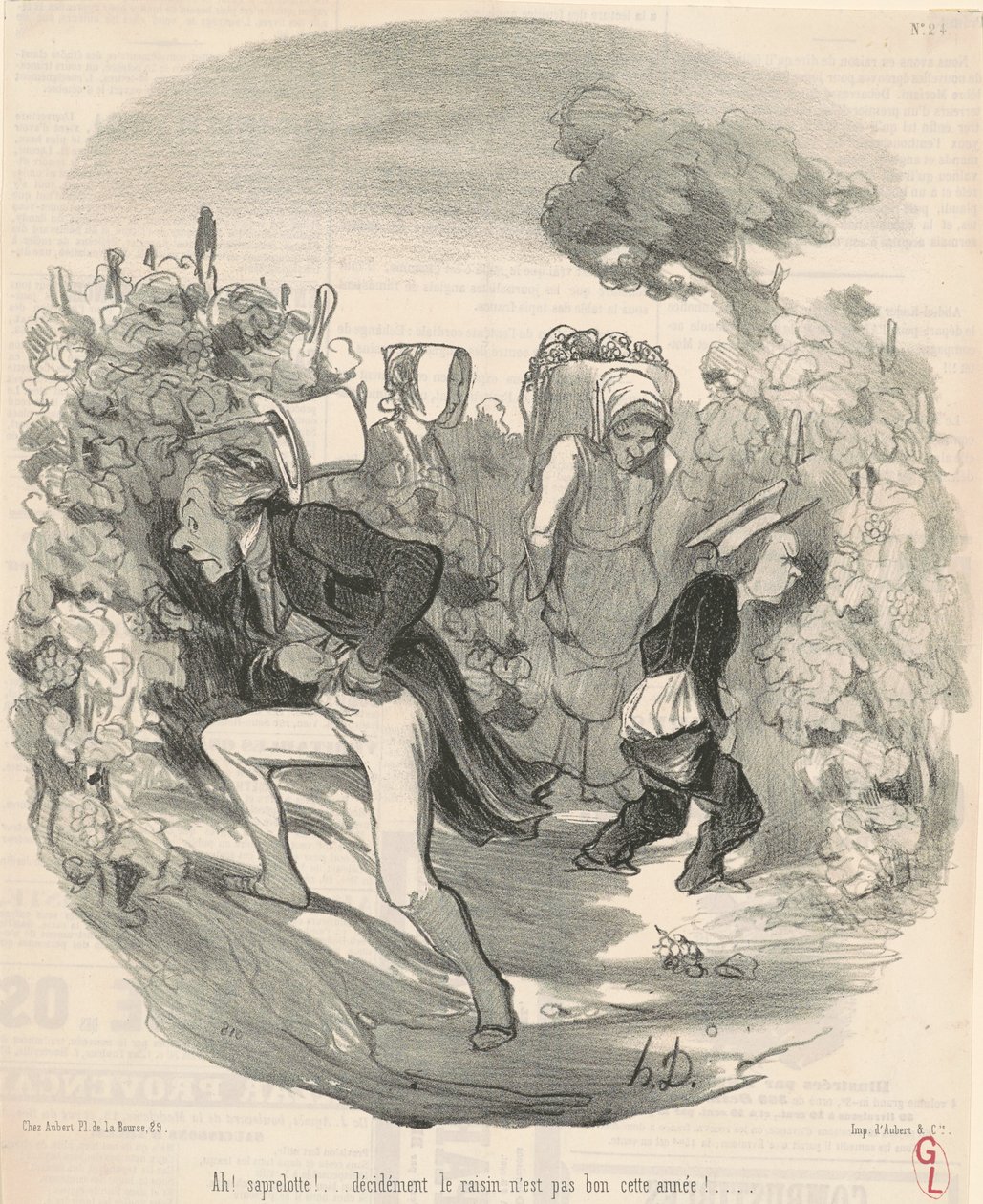 Ach! Saperlotte! ... Hrozny letos nejsou dobré! ... od Honoré Daumier