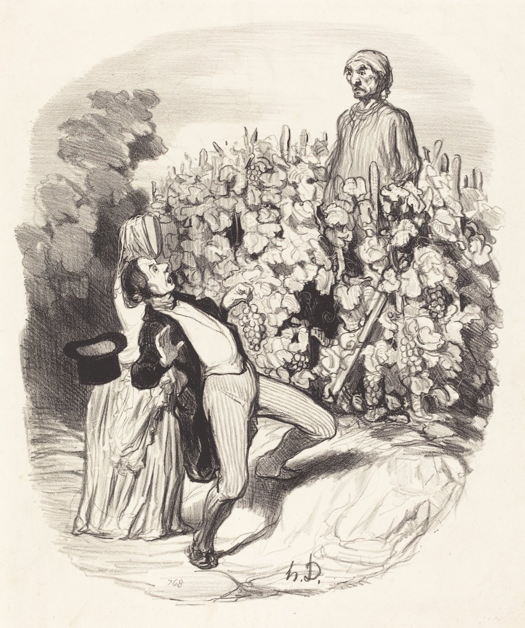Ach! Saperlotte, myslím, že jsme sevřeni! od Honoré Daumier