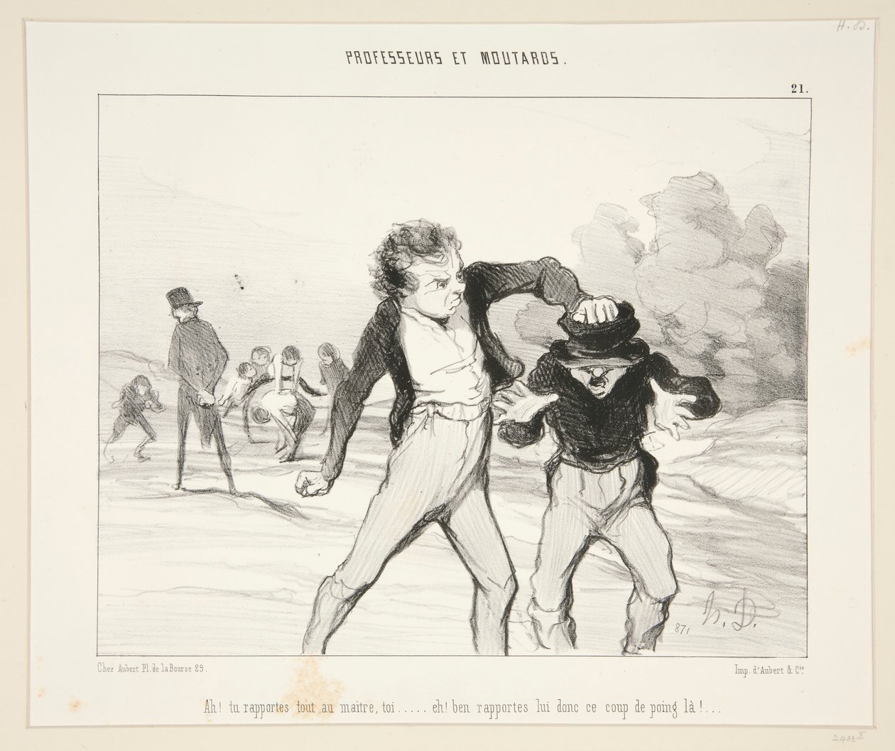 Ach! Hlásíte vše pánovi? - 21. místo v kategorii Profesoři a hořčice od Honoré Daumier