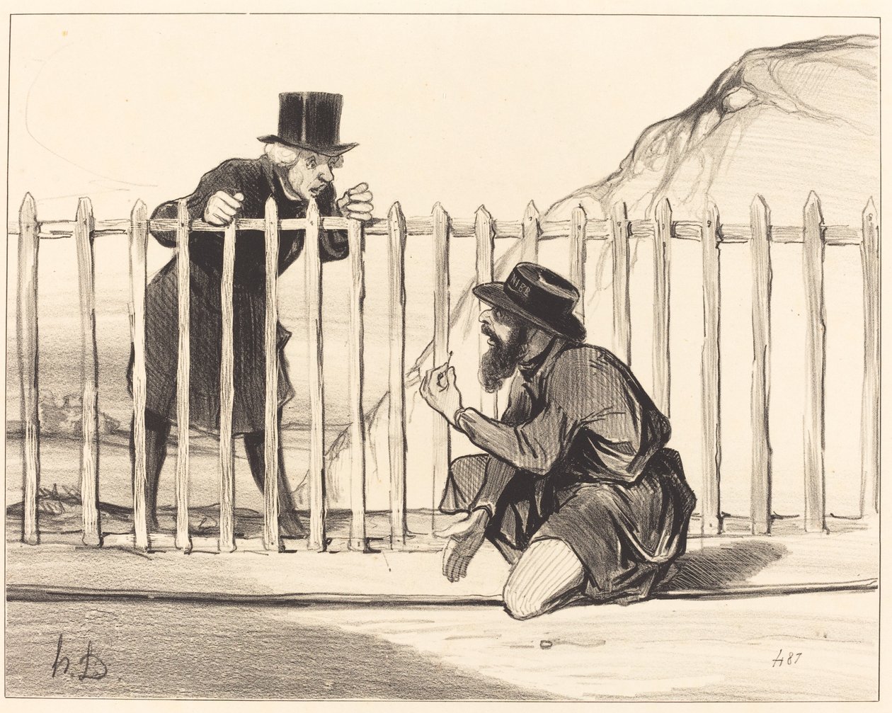 Ach! no... konvoj... se může lichotit, aby mu unikl... od Honoré Daumier
