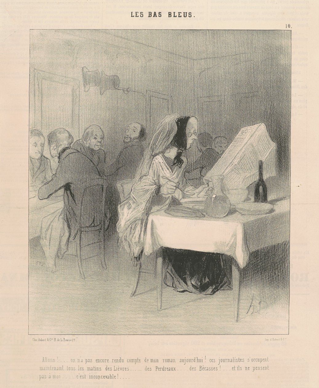 Pojďme! ... Ještě jsme neinformovali o mém románu ... od Honoré Daumier