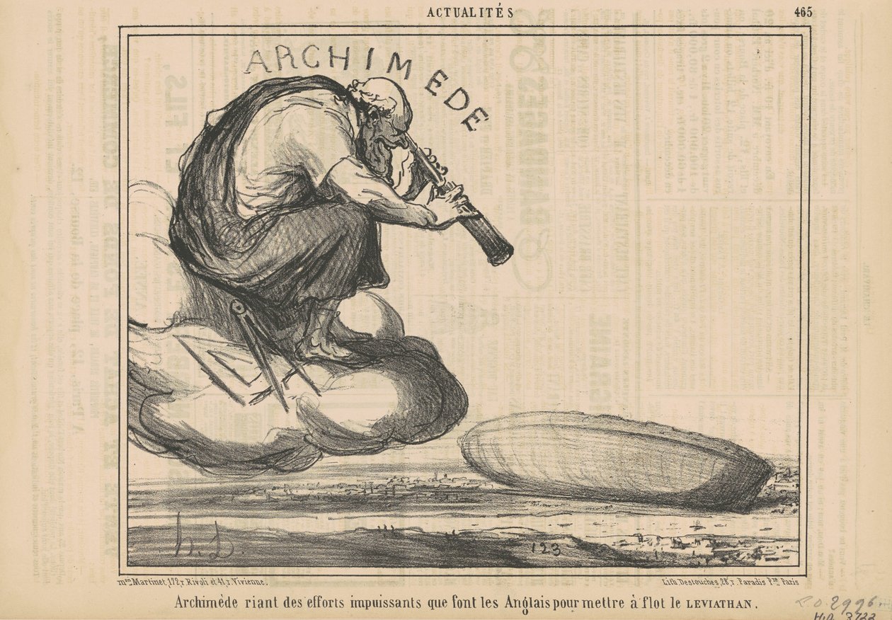Archimedes se směje snahám... od Honoré Daumier
