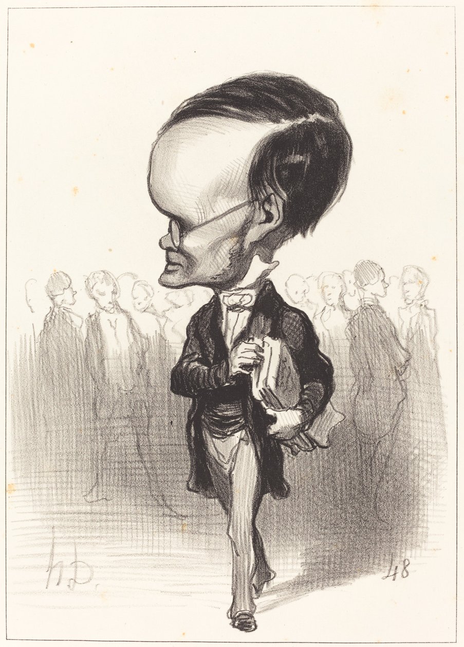 Paže. Jacques Lherbette od Honoré Daumier