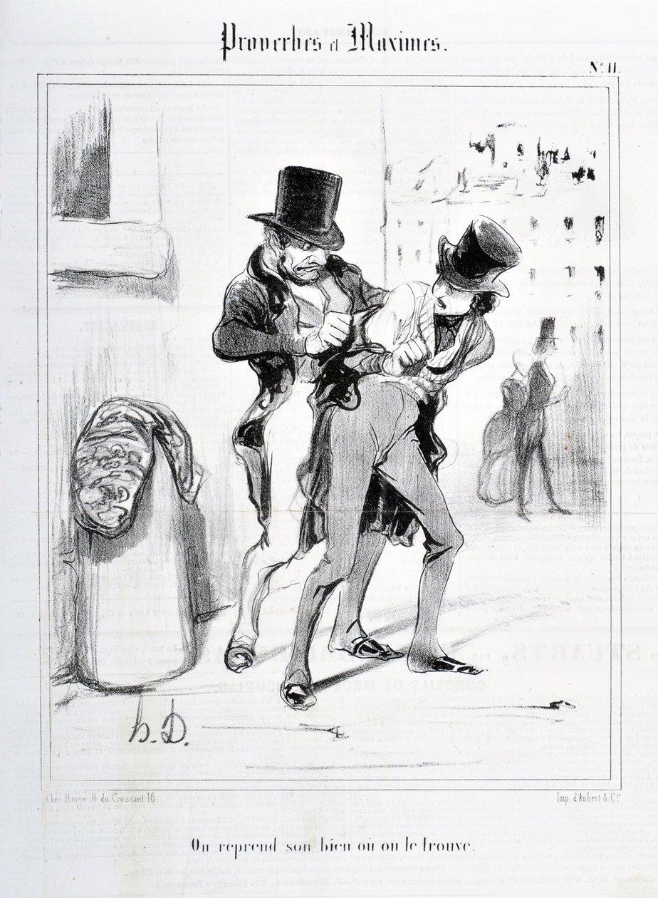 Dílo Honore Daumiera (1808-1879). Charivari pochází z roku 1840: MUSEE DES BEAUX ARTS - PALAIS LONGCHAMP, MARSEILLE od Honoré Daumier