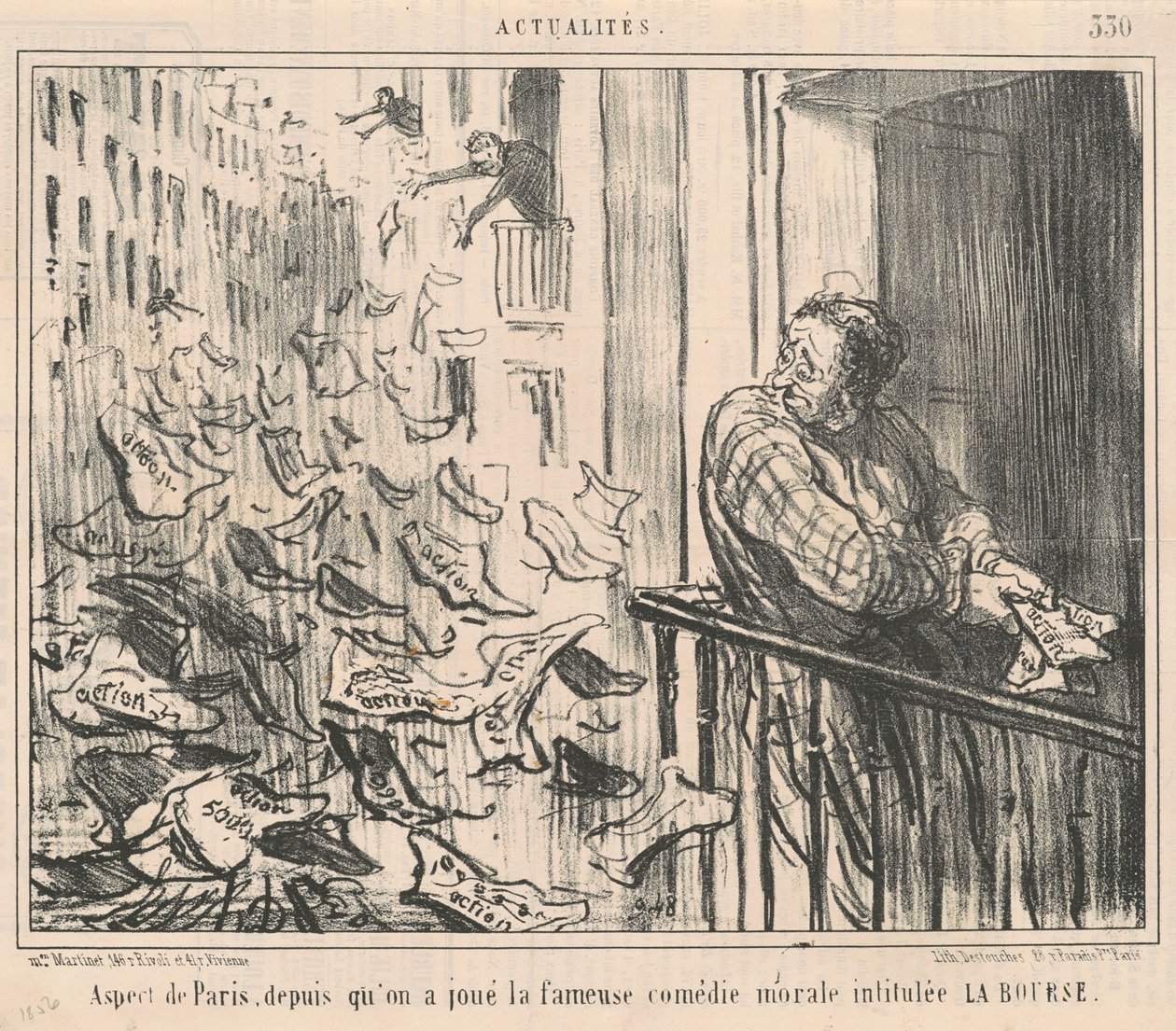 Aspekt Paříže, protože jsme hráli... od Honoré Daumier