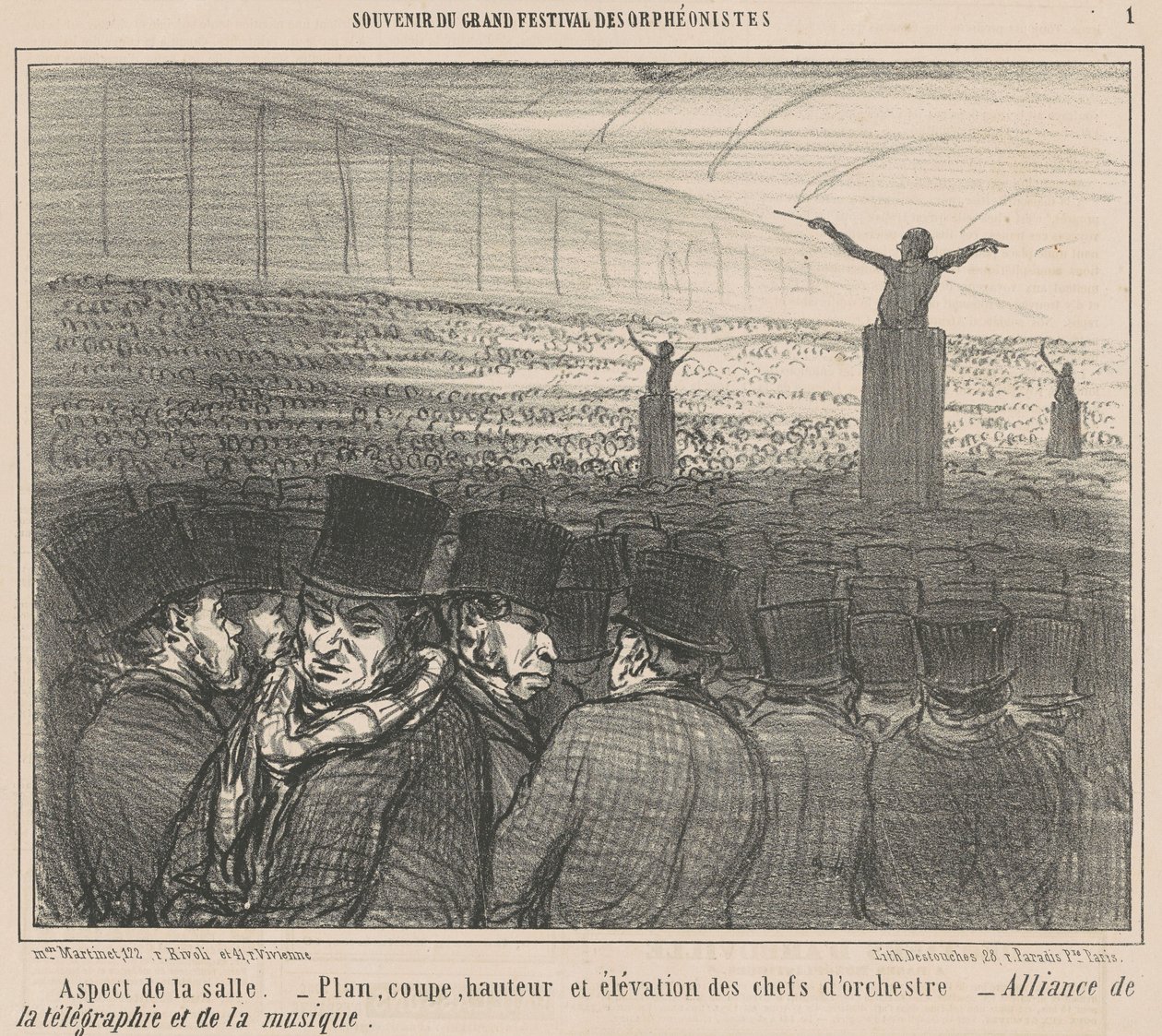 Vzhled místnosti od Honoré Daumier