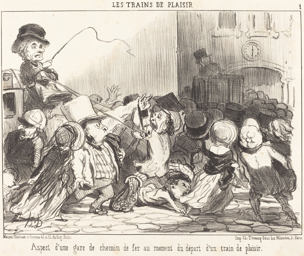 Vzhled nádraží... od Honoré Daumier