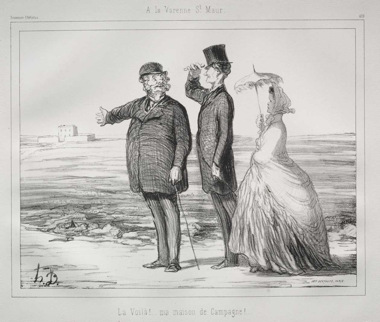 Ve Varenne, Saint-Maur od Honoré Daumier