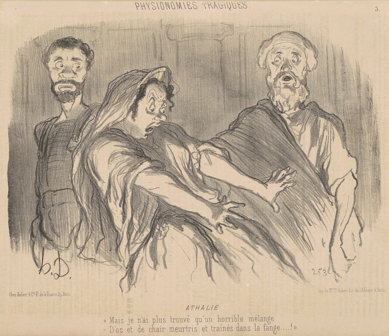 Athalia od Honoré Daumier