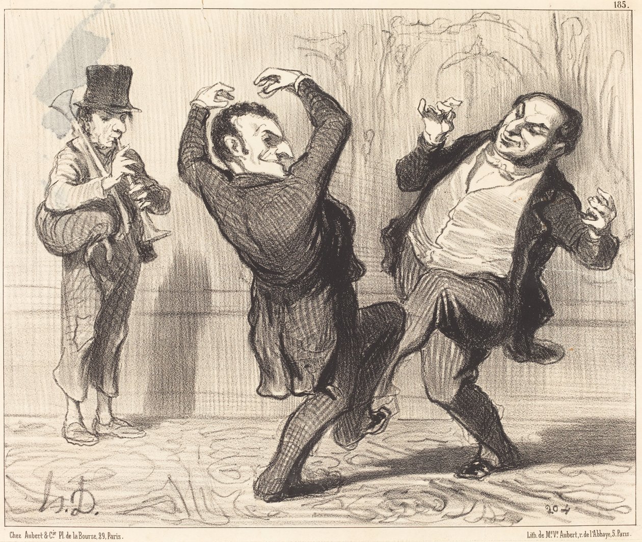 Připoutáni svou velikostí ke břehu Seiny... od Honoré Daumier