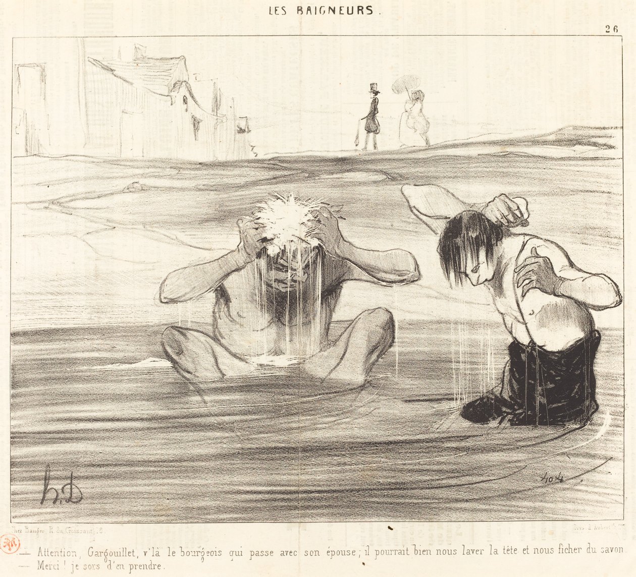 Pozor, Gargouillete, přichází buržoazní kolem... od Honoré Daumier
