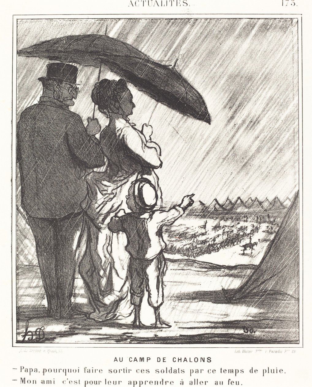 V Camp de Chalons od Honoré Daumier