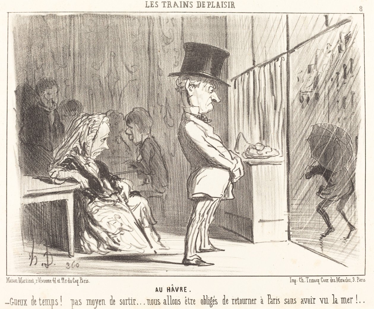 Do přístavu od Honoré Daumier