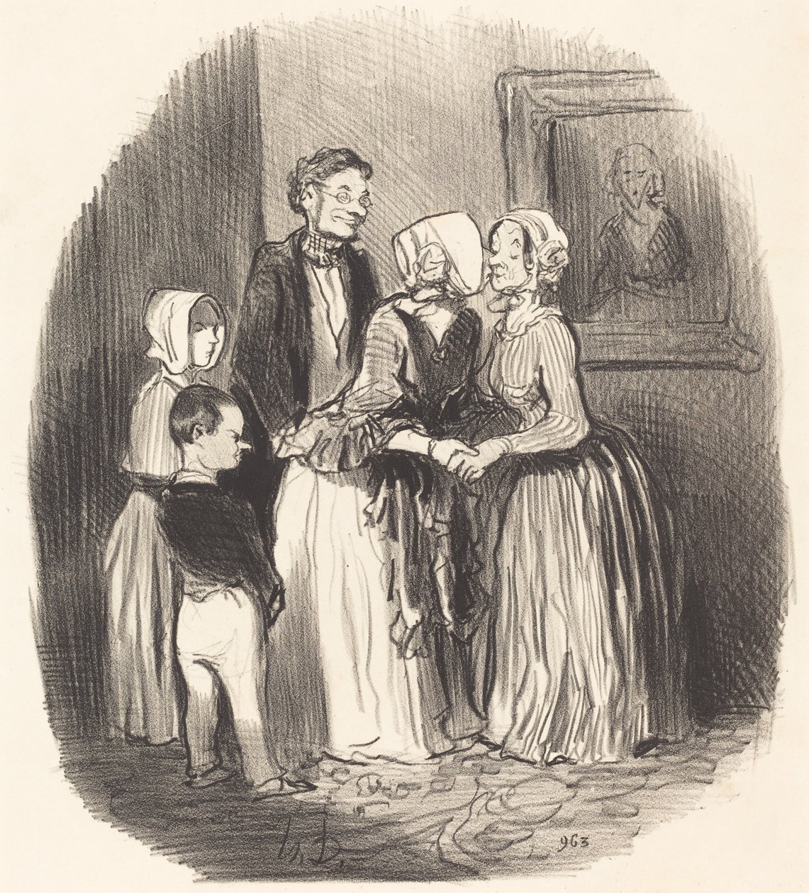 Na Nový rok navštivte... tetu Rabourdin od Honoré Daumier
